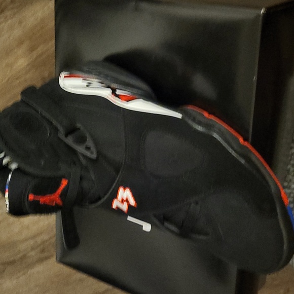 air jordan 8 black and orange